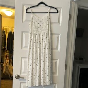 Old Navy White and Blue Midi Sundress